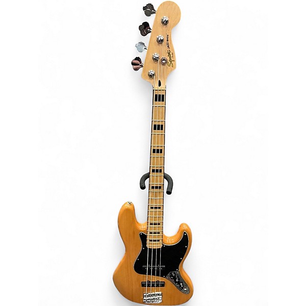 Used Squier Vintage Modified 70S Jazz Bass Natural Electric Bass Guitar