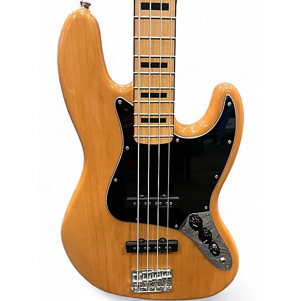 Used Squier Vintage Modified 70S Jazz Bass Natural Electric Bass Guitar