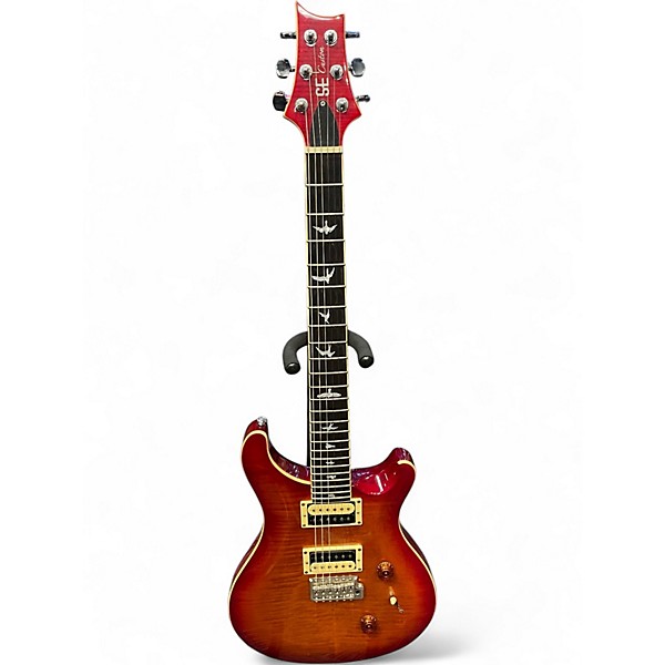 Used PRS SE Custom 24 Cherry Sunburst Solid Body Electric Guitar