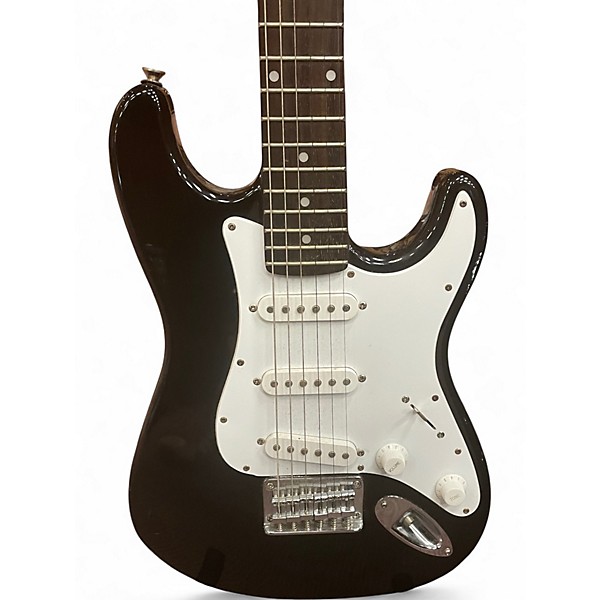 Used Squire MINI Black and White Electric Guitar