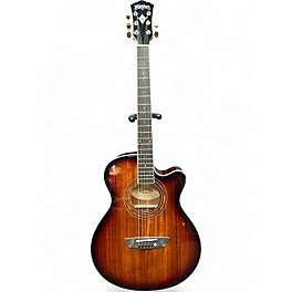 Used Washburn EA55G-A-U Vintage Sunburst Acoustic Electric Guitar