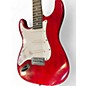 Used Lyx Pro Red and White Solid Body Electric Guitar