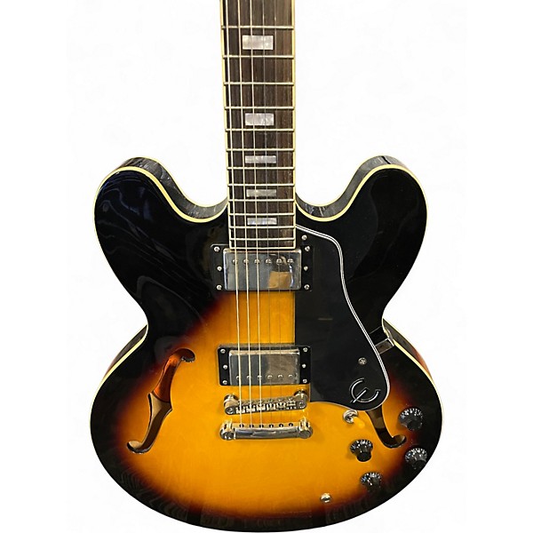 Used Epiphone ES335 Pro 2 Color Sunburst Hollow Body Electric Guitar