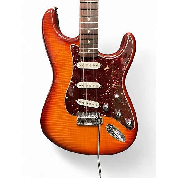 Used Fender Fender Standard Stratocaster Plus Top Cherry Sunburst Solid Body Electric Guitar