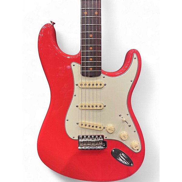 Used Fender american vintage ii 1961 stratocaster Fiesta Red Solid Body Electric Guitar