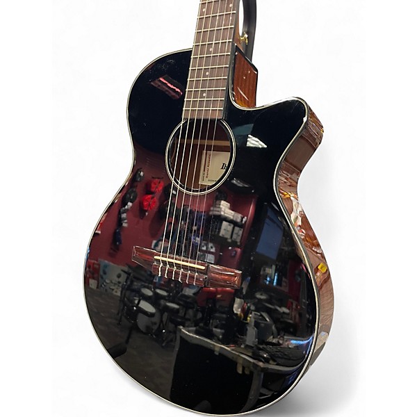 Used Ibanez AEG50N-BK Black Classical Acoustic Guitar