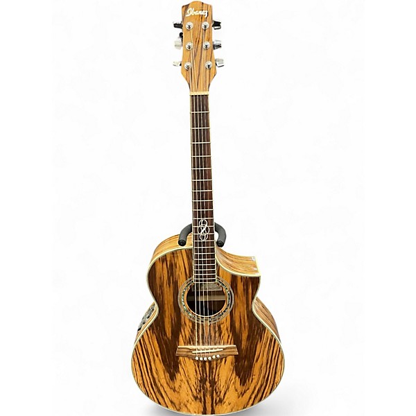 Used Ibanez EW20ZWENT Zebrawood Acoustic Electric Guitar