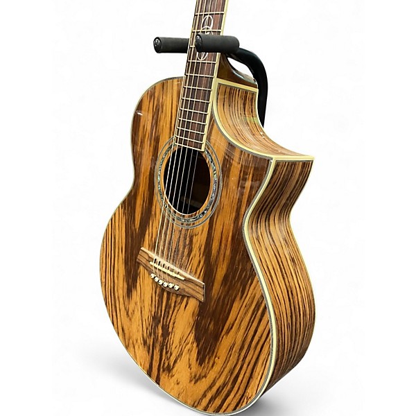 Used Ibanez EW20ZWENT Zebrawood Acoustic Electric Guitar