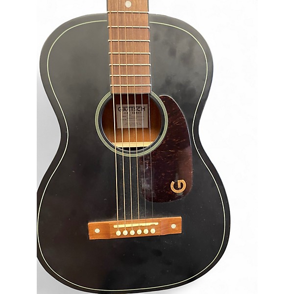 Used Gretsch Guitars jim dandy parlor Black Acoustic Guitar