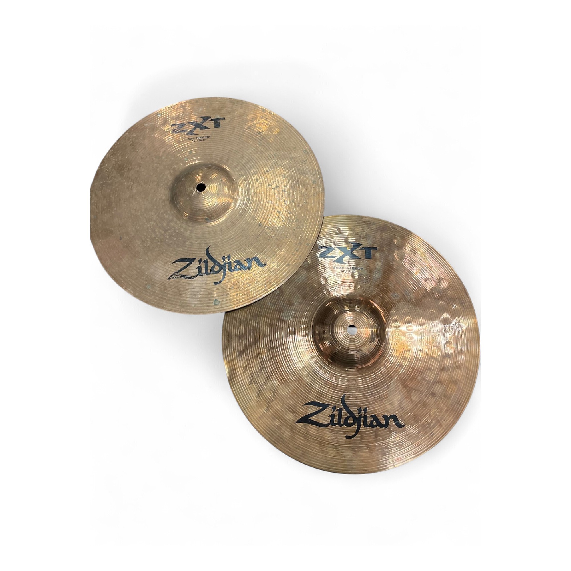 たるちゃ Used Zildjian 14in ZXT Solid Hi Hat Pair Cymbal 33 | Guitar