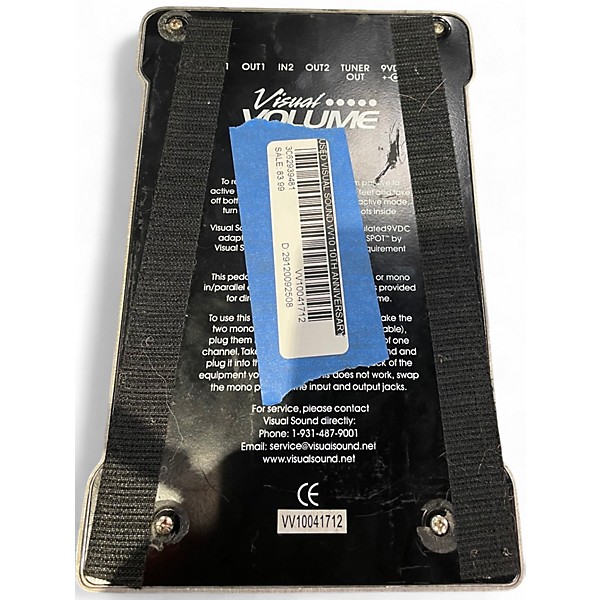 Used Visual Sound VV10 10th Anniversary Visual Volume Pedal