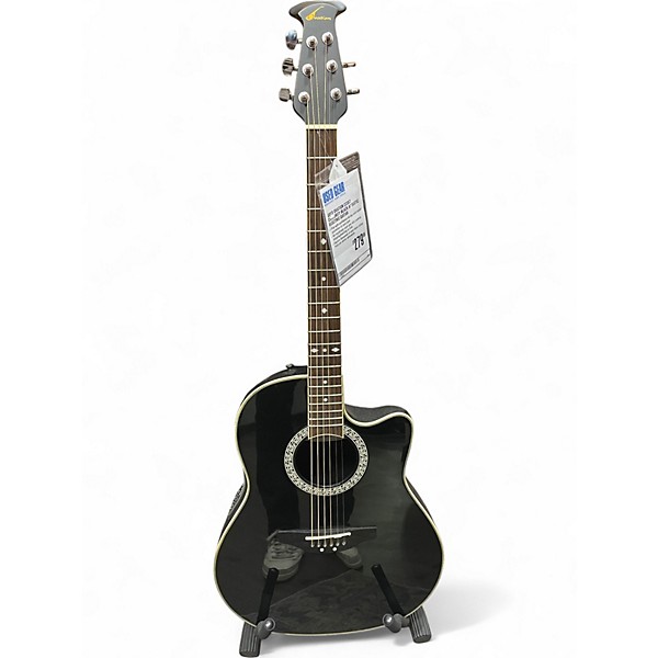 Used Ovation CC057 Celebrity Black Acoustic Electric Guitar