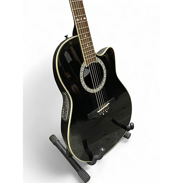 Used Ovation CC057 Celebrity Black Acoustic Electric Guitar
