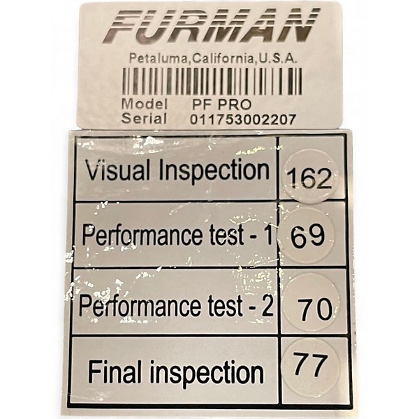 Used Furman PF PRO