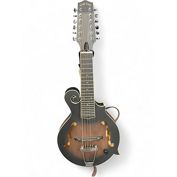 Used Gold Tone F-12 12-string F-style Mando-Guitar with Pickup Brown Burst Mandolin