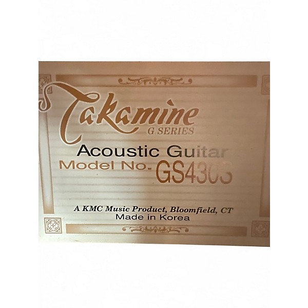 Used Takamine GS430S Natural Acoustic Guitar
