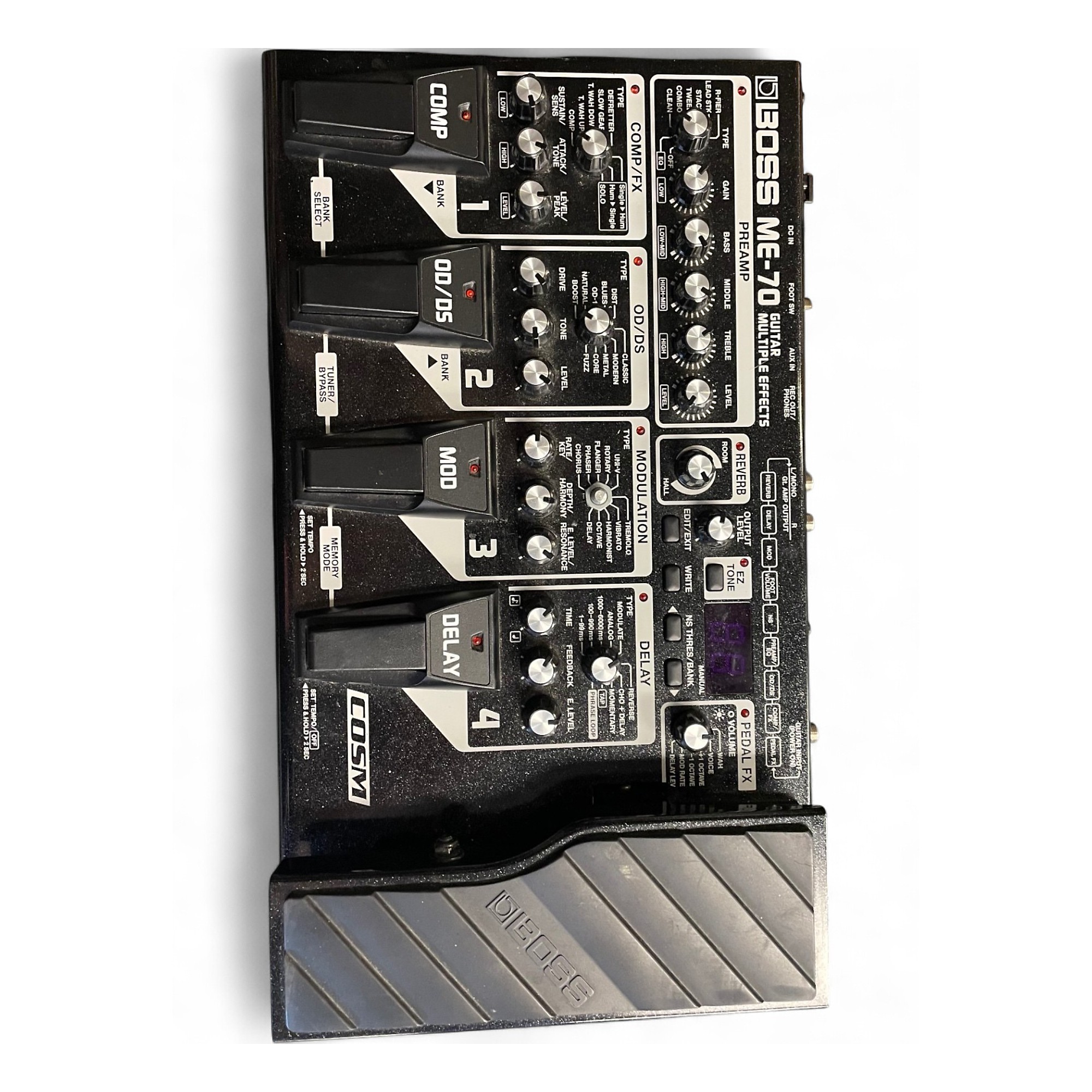 ギター Boss ME-70 Amazon.com: Boss ME-70 Guitar Multiple Effects Pedal Board