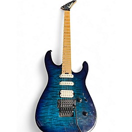 Used Jackson Dinky DK3QM Chlorine Burst Blue Solid Body Electric Guitar