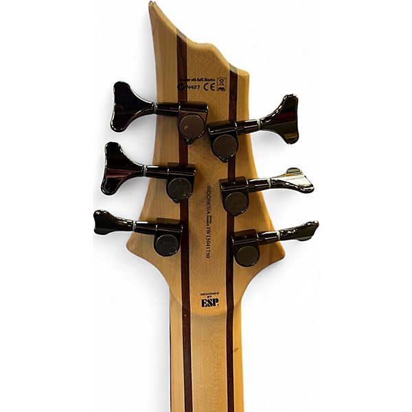Used ESP LTD B206SM 6 String Natural Electric Bass Guitar