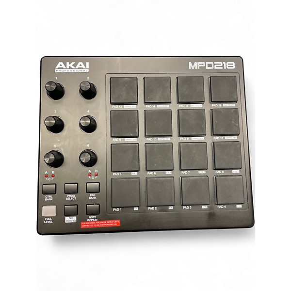 Used Akai Professional MPD218 MIDI Controller