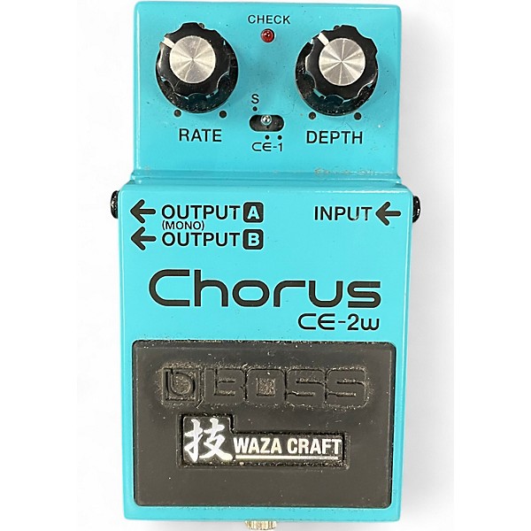 Used BOSS CE2W Waza Craft Chorus Effect Pedal