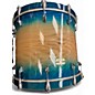 Used Odery 4 Piece Fluence Fusion Blue Burst over Ash Drum Kit