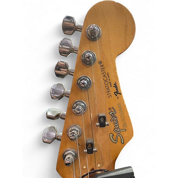 Vintage 1980s Squier Contemporary Stratocaster Cherry Solid Body Electric Guitar