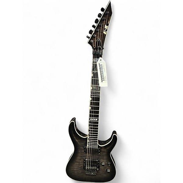 Used ESP EII FRII Horizon See Through Black Solid Body Electric Guitar
