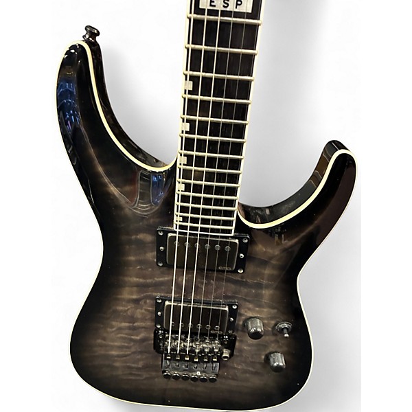 Used ESP EII FRII Horizon See Through Black Solid Body Electric Guitar
