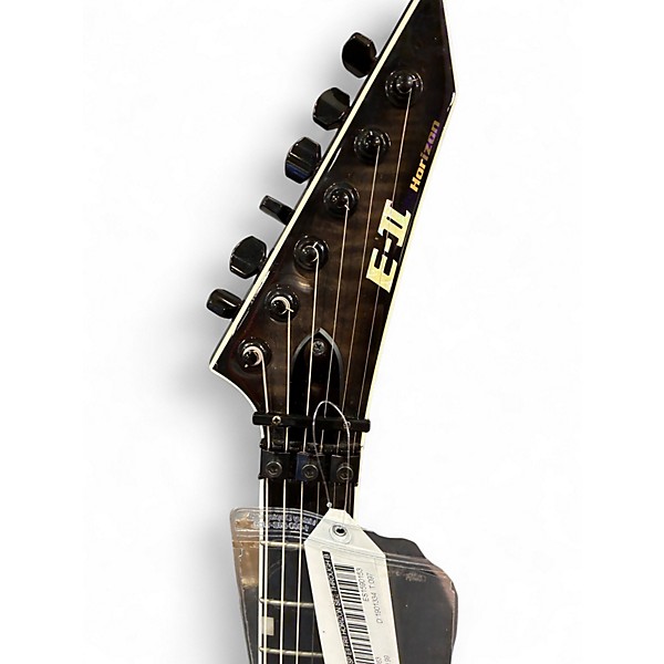 Used ESP EII FRII Horizon See Through Black Solid Body Electric Guitar