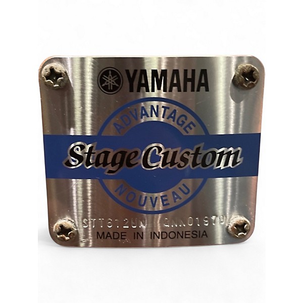 Used Yamaha 5 Piece Stage Custom Orange Drum Kit