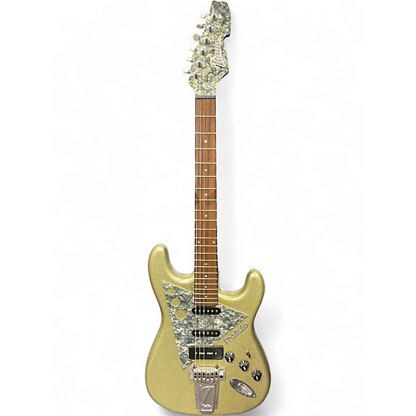 Used Italia Modulo Metallic Gold Solid Body Electric Guitar