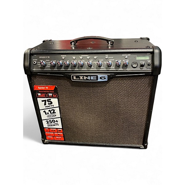 Used Line 6 Spider IV 75W 1x12 Guitar Combo Amp