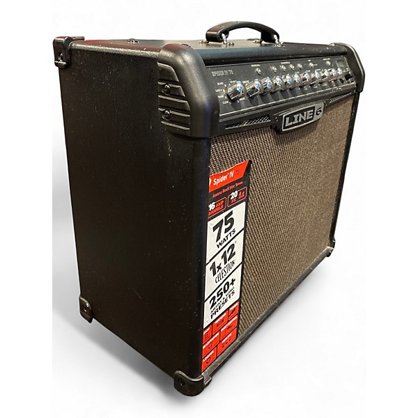 Used Line 6 Spider IV 75W 1x12 Guitar Combo Amp