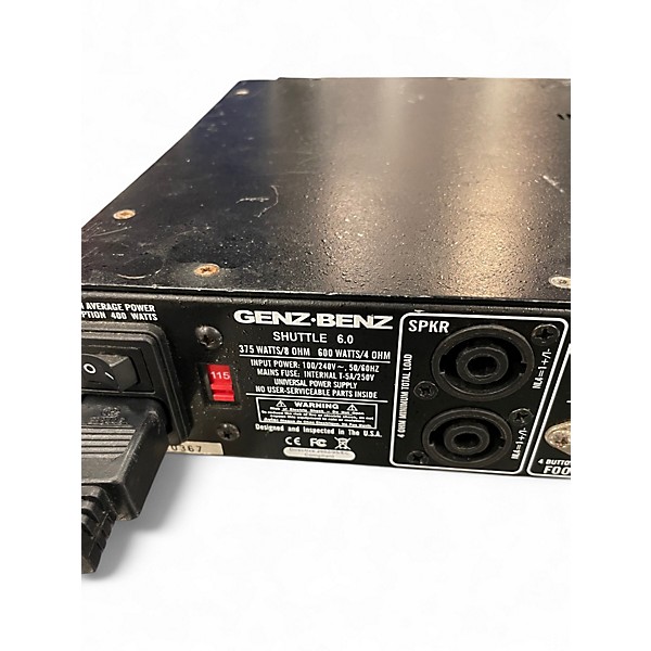 Used Genz Benz Shuttle 6.0 600W Bass Amp Head