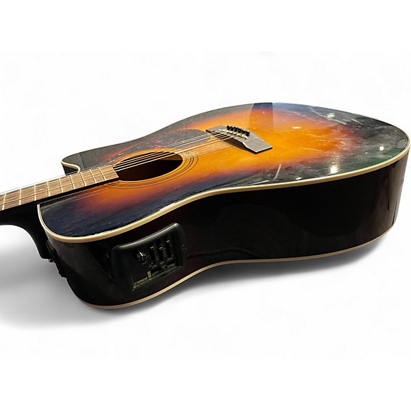 Used Yamaha FX335C 2 Color Sunburst Acoustic Electric Guitar