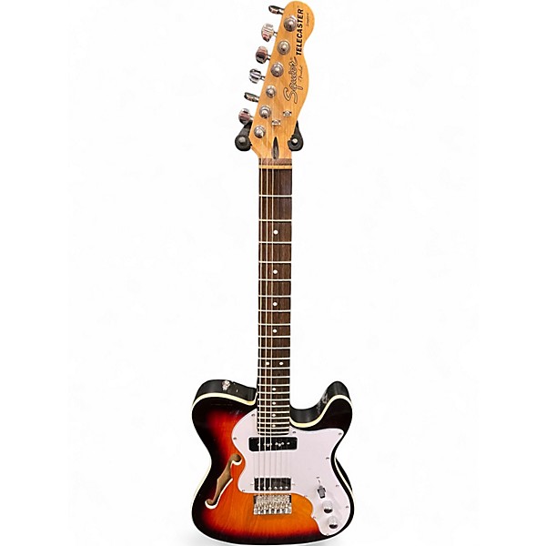 Used Partlecaster T style 3 Color Sunburst Hollow Body Electric Guitar