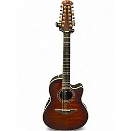 Used Ovation C2059AXP 2 Tone Sunburst 12 String Acoustic Electric Guitar