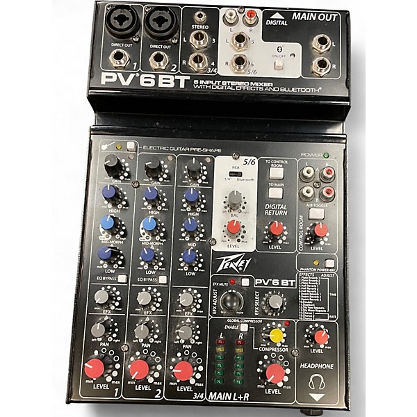 Used Peavey PV 6BT Powered Mixer