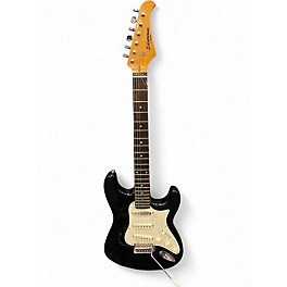 Used Samick Silvertone Black Solid Body Electric Guitar