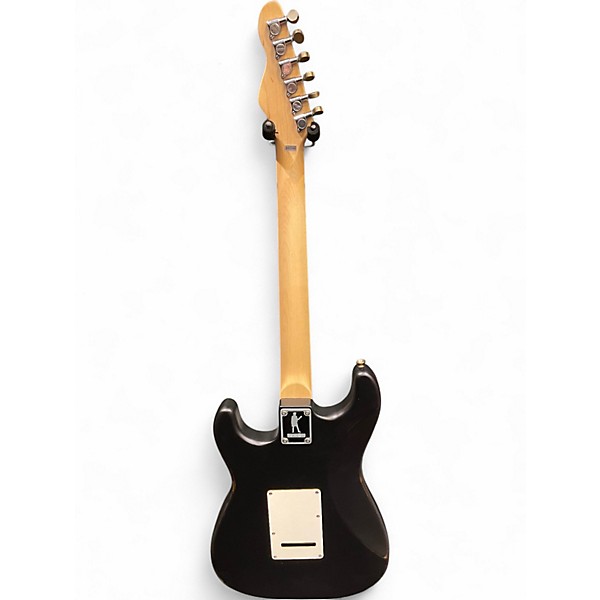 Used Slick SL57 Flat Black Solid Body Electric Guitar