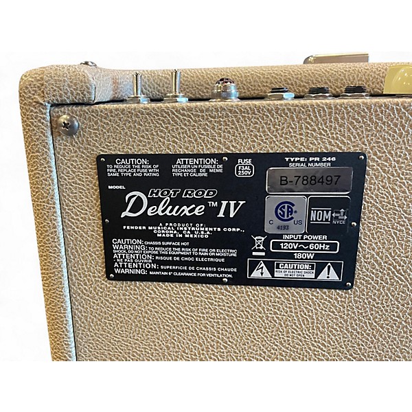 Used Fender Limited Edition Hot Rod Deluxe IV 40W 1x12 Tube Guitar Combo Amp
