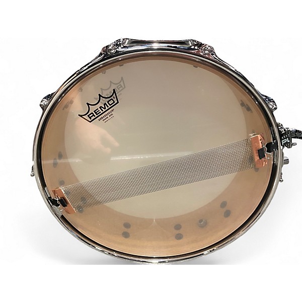 Used C&C Drum Company 4X14 CUSTOM CARDWELL SNARE Worn Brown Drum