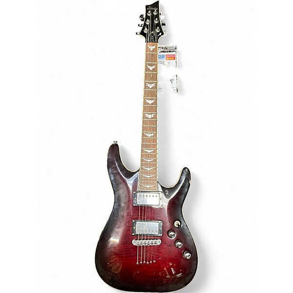 Used Schecter Guitar Research DIAMOND SERIES Dakota Red Solid Body Electric Guitar