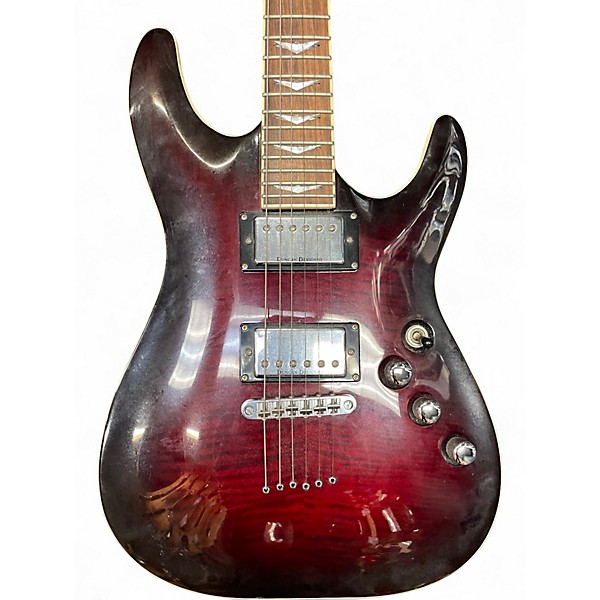 Used Schecter Guitar Research DIAMOND SERIES Dakota Red Solid Body Electric Guitar