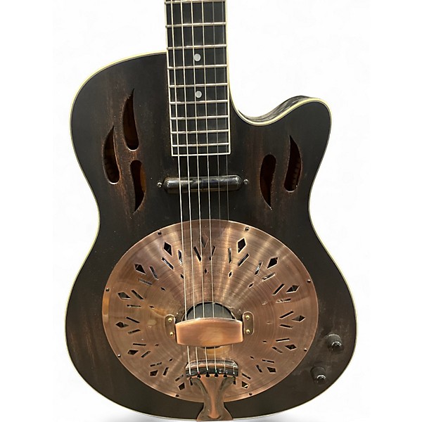 Used Ortega RRG40CE Black Acoustic Electric Guitar