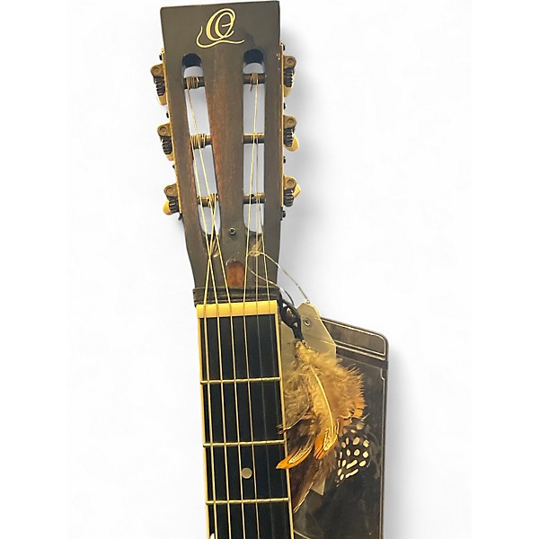 Used Ortega RRG40CE Black Acoustic Electric Guitar