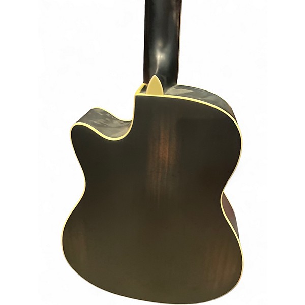 Used Ortega RRG40CE Black Acoustic Electric Guitar