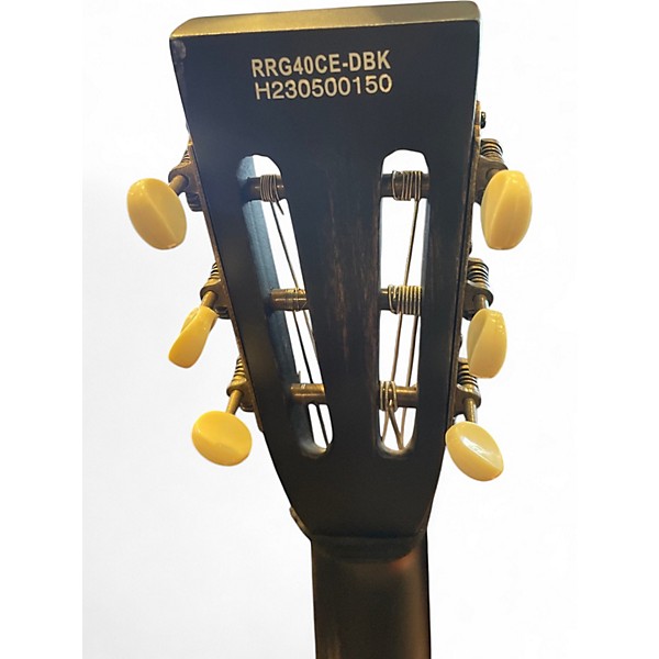 Used Ortega RRG40CE Black Acoustic Electric Guitar