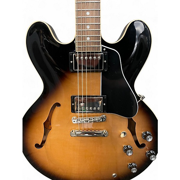 Used Gibson ES335 Vintage Sunburst Hollow Body Electric Guitar